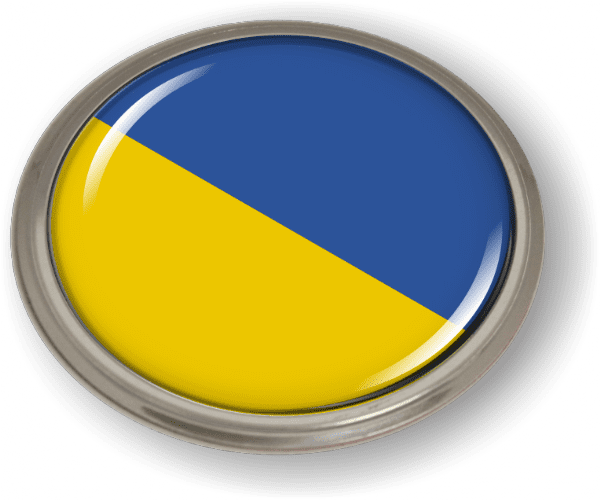 Ukraine - Flag - Country Emblem